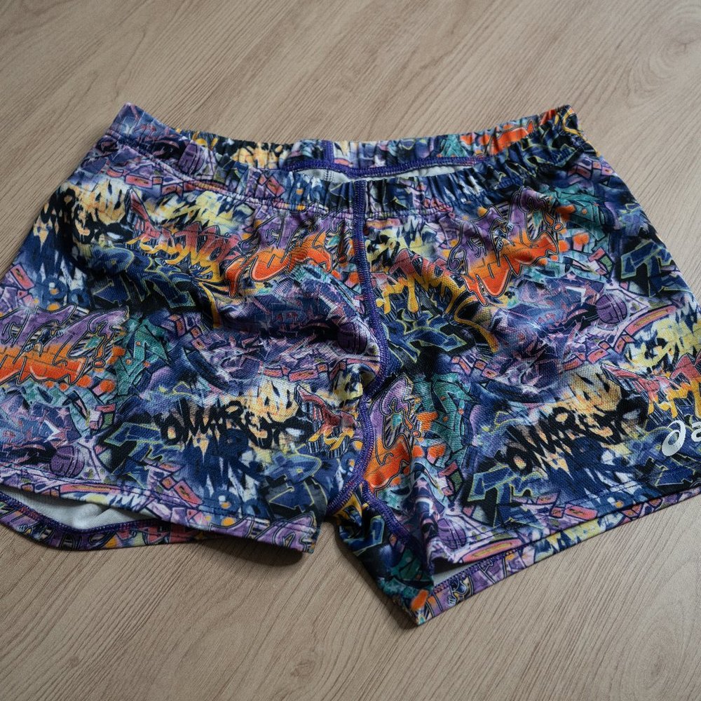 ASICS Women's Graffiti Print Workout Shorts